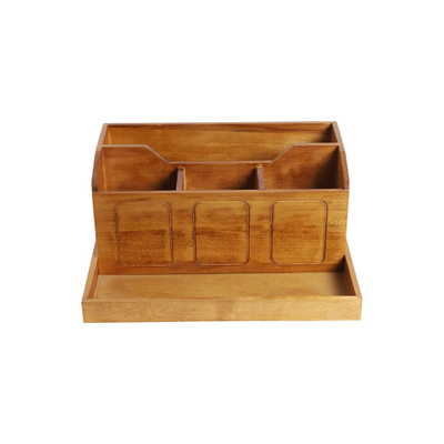 Schreibtisch-Organizer aus Holz mit Schublade, multifunktionaler DIY-Stifthalter, Aufbewahrungsregal für Büro- und Heimbedarf