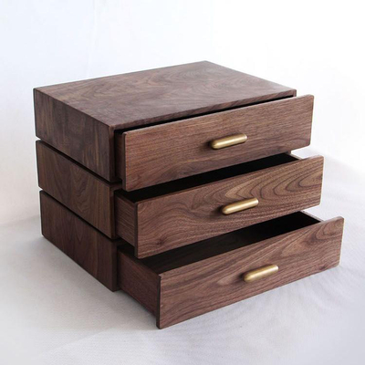Primo Supply Home Office Schreibtisch-Organizer mit 3 Schubladen – Aufbewahrungsbox aus Holz – rustikale Kommode – Vintage-Schreibtisch-Organizer und Zubehör – Schulbedarf und Bürobedarf Schubladen-Organizer